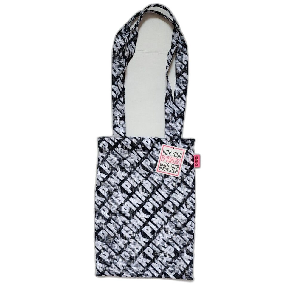 PINK Victoria's Secret Black and White Tote Bag